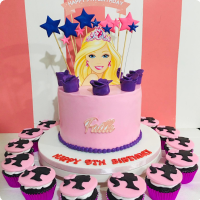 Faith's Barbie Custom Cake