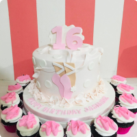 Jasmine's Barbie Custom Cake