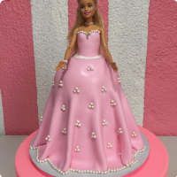 Barbie Doll Barbie Custom Cake