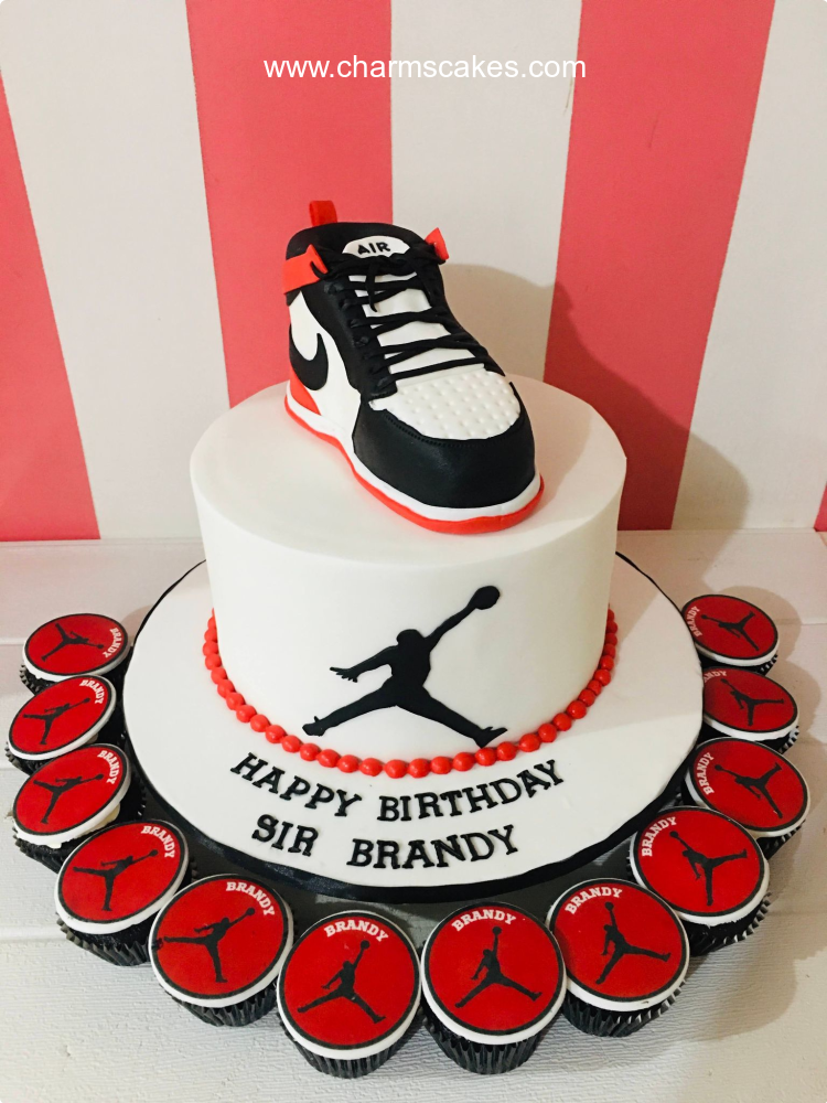 Brandy's Shoe Basket Ball Custom Cake