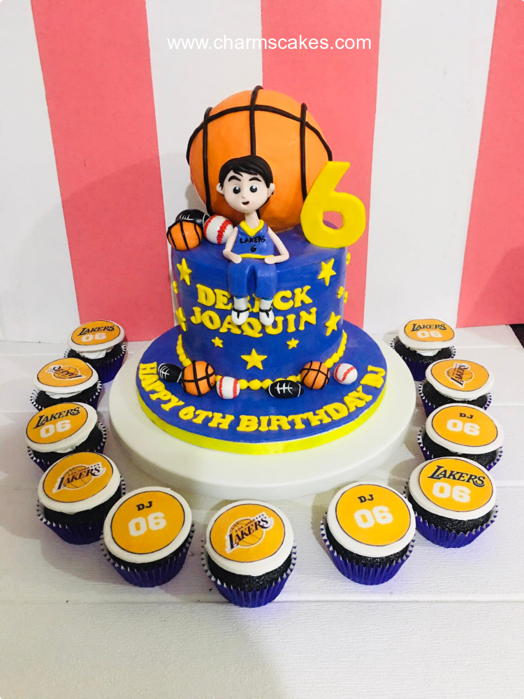 Derick's Basket Ball Custom Cake