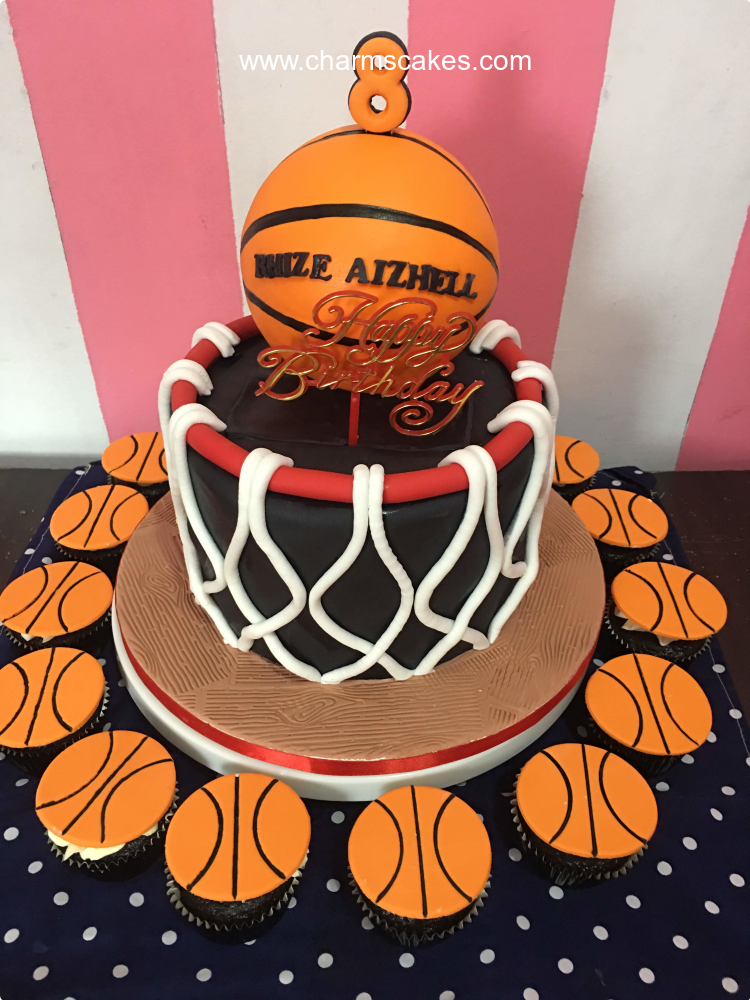 Basket Basket Ball Custom Cake