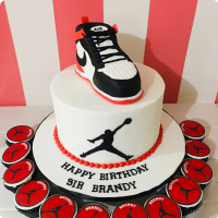 Brandy's Shoe Basket Ball Custom Cake