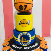 Yvanniel's Basket Ball Custom Cake