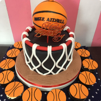 Basket Basket Ball Custom Cake