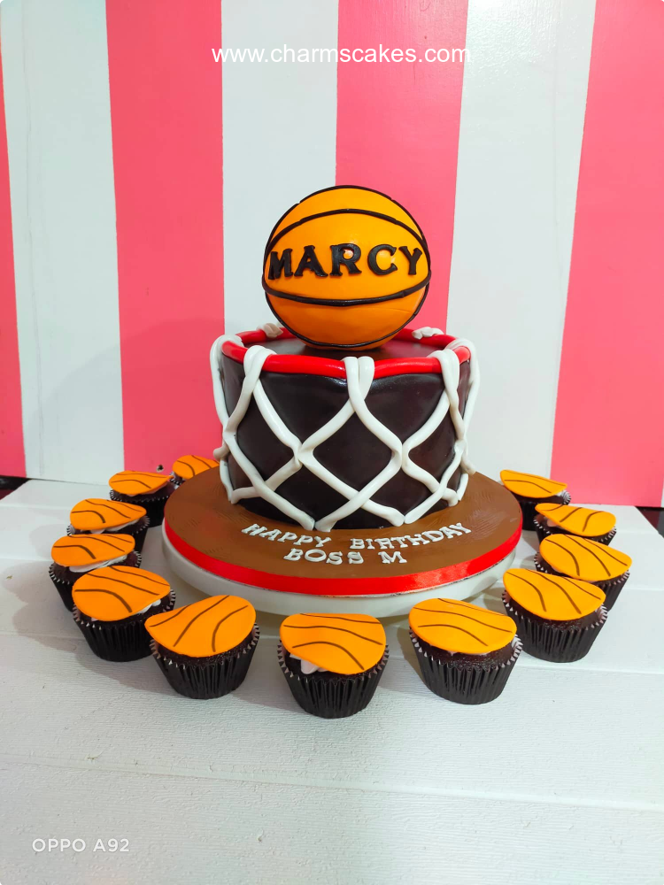 Marcy's Basket Ball Custom Cake