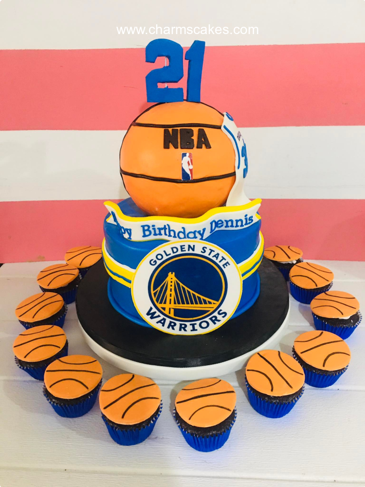 NBA Golden State Warriors Toy Ring Cake or Cupcake – Freedom Bakery