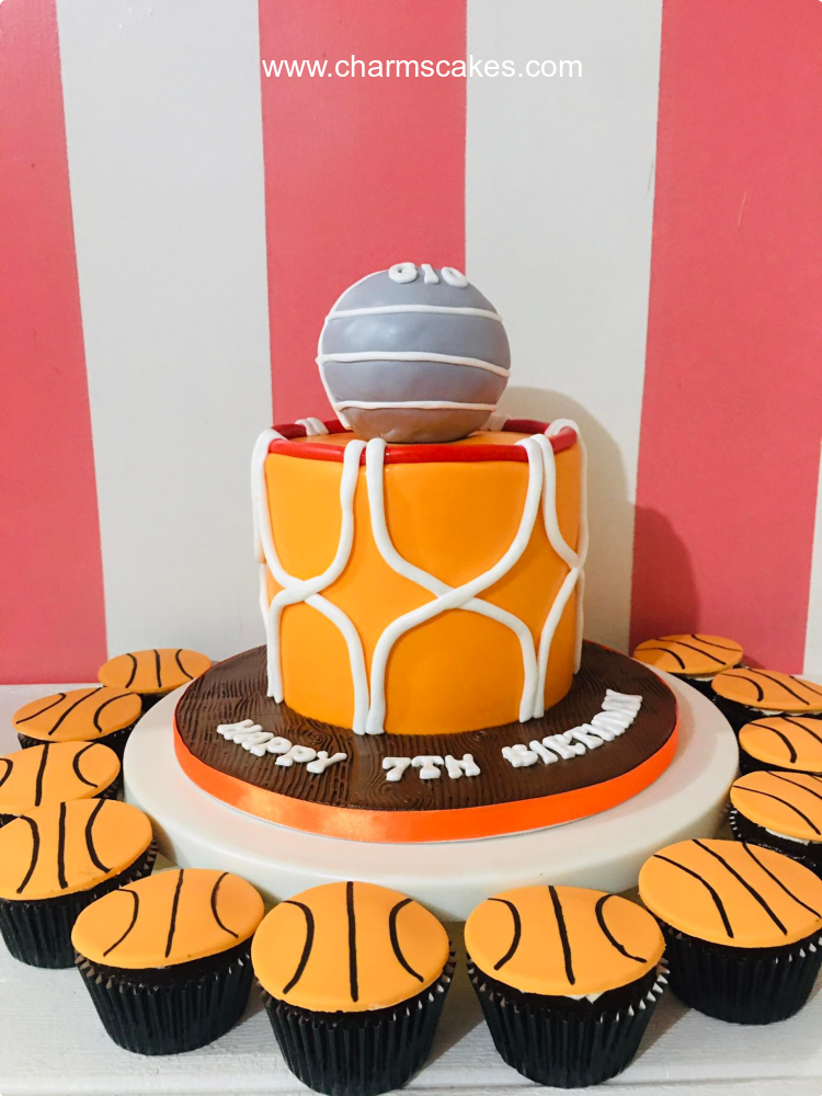 Gio's Basket Ball Custom Cake