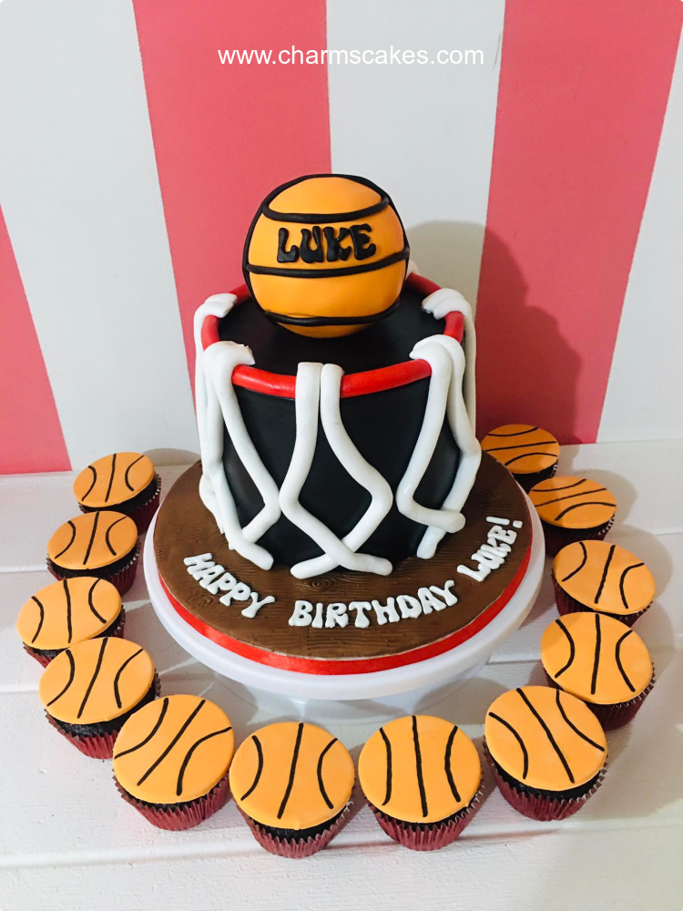 Luke's Basket Ball Custom Cake