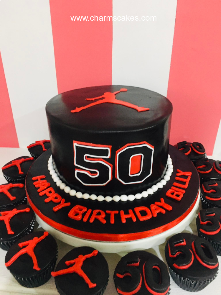 Billy @ 50th Basket Ball Custom Cake