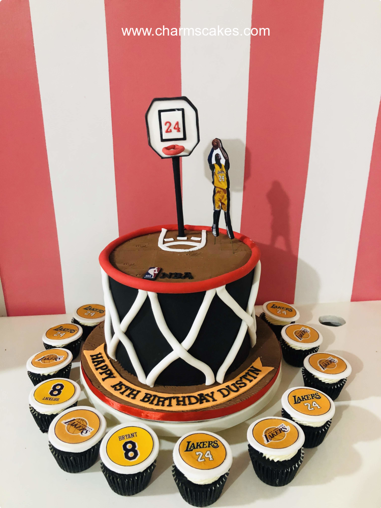 LA Basket Ball Custom Cake