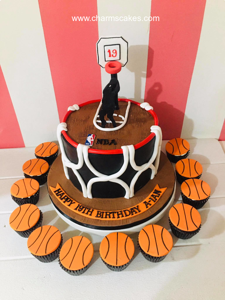 Aian's Basket Ball Custom Cake