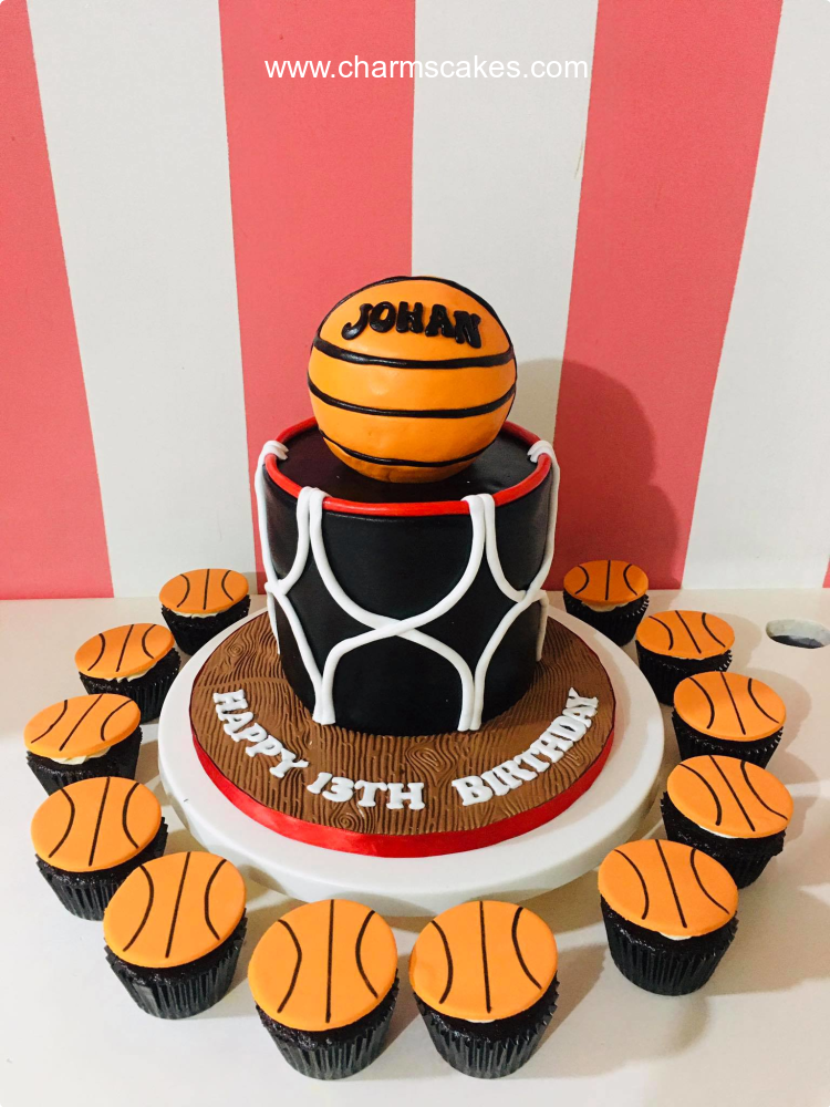 Johan's Basket Ball Custom Cake