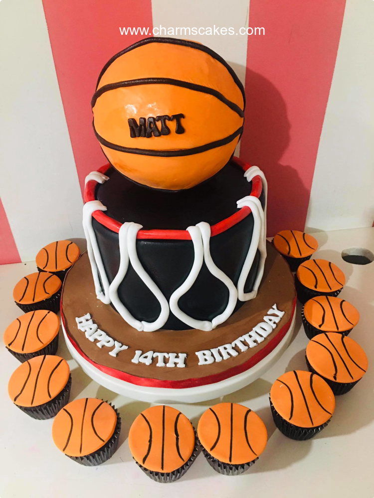 Matt's Basket Ball Custom Cake