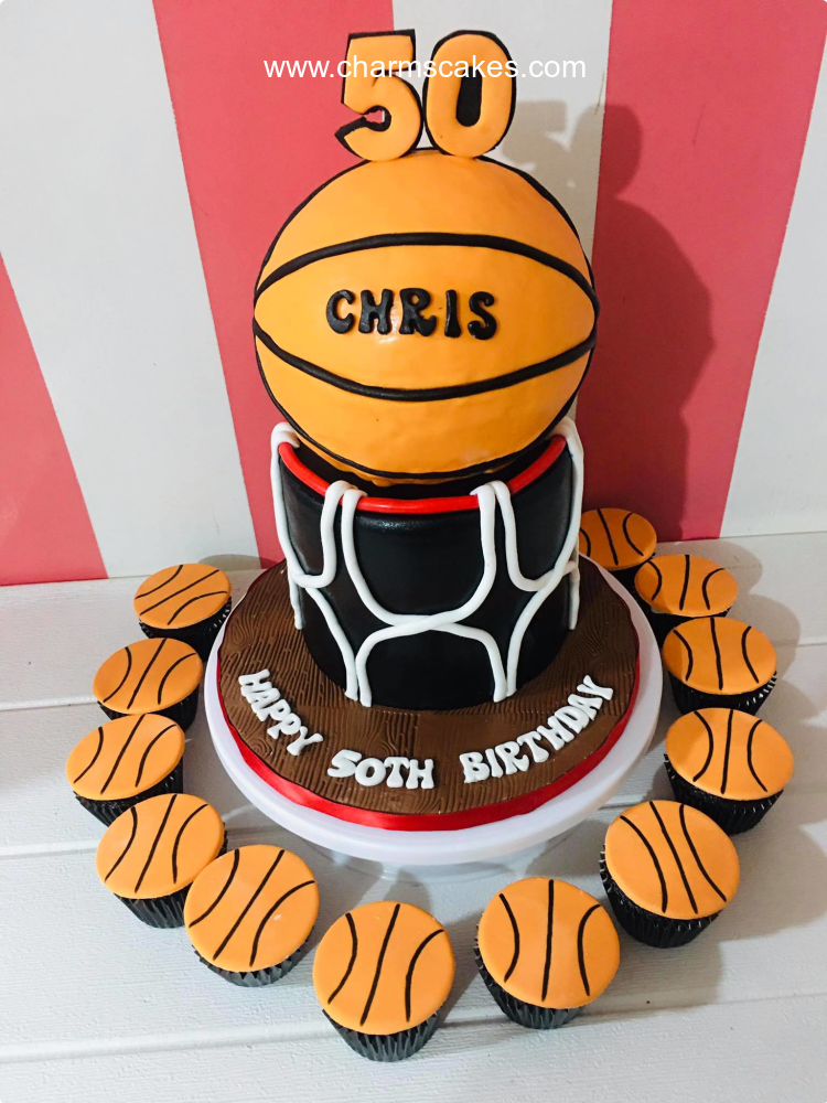 Chris' Basket Ball Custom Cake