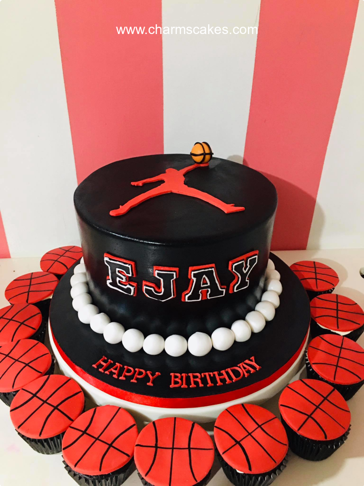 Ejay Dunk Basket Ball Custom Cake