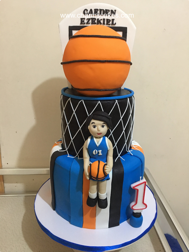 Caeden Basket Ball Custom Cake