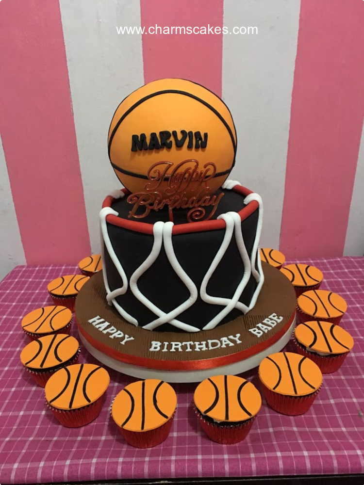 Marvin's Ball Basket Ball Custom Cake