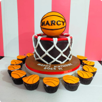 Marcy's Basket Ball Custom Cake