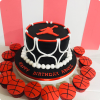 Basketball Cake Topper Decoration Round Personalised Edible Icing | eBay