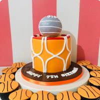 Gio's Basket Ball Custom Cake