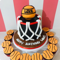 Luke's Basket Ball Custom Cake