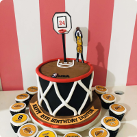 LA Basket Ball Custom Cake