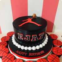 Ejay Dunk Basket Ball Custom Cake