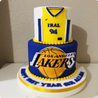 Los Angeles Basket Ball Custom Cake