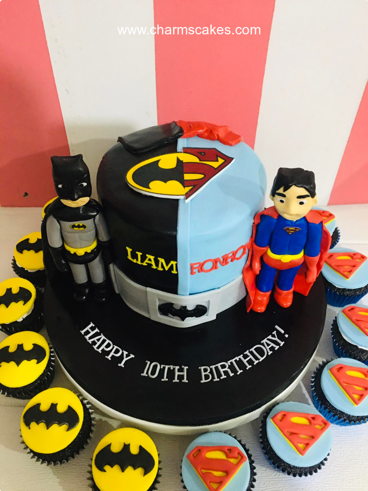 Liam and Ronron's Batman Custom Cake