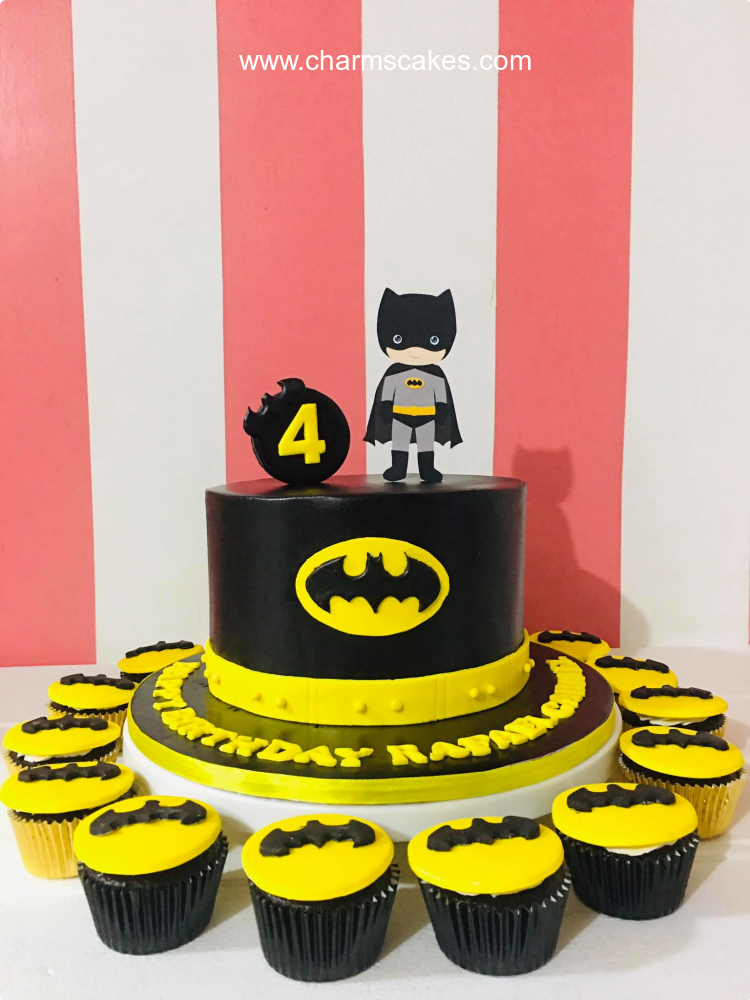 Batman Drip Birthday Cake (4) | Baked by Nataleen