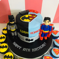 Liam and Ronron's Batman Custom Cake