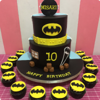 Two Face Batman Custom Cake