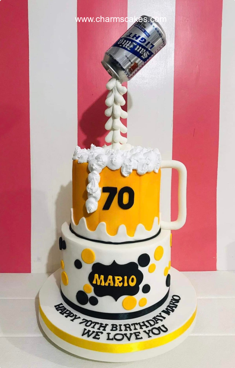 Mario's Beer Custom Cake