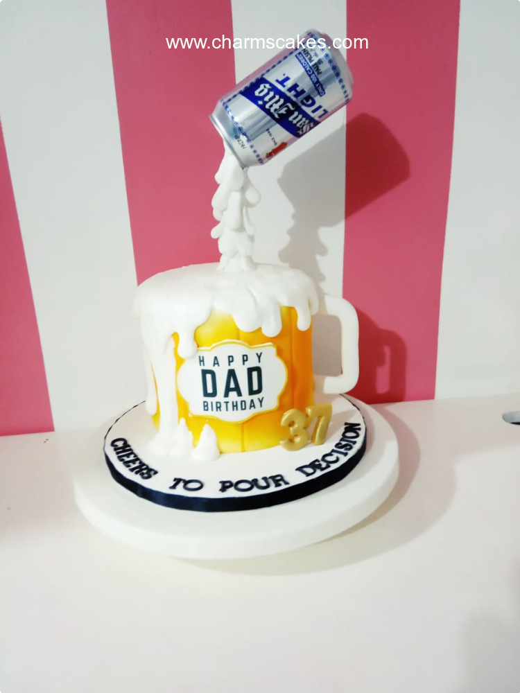 Beer Cake - Bakers Talent - Exotic Desserts, Customized Cakes, Macarons,  Cupcakes