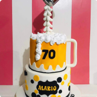 Mario's Beer Custom Cake