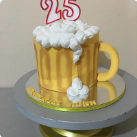 Pale Pilsen Beer Custom Cake