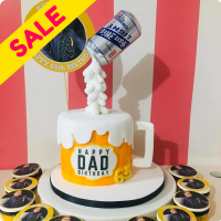 Dad's Beer Custom Cake