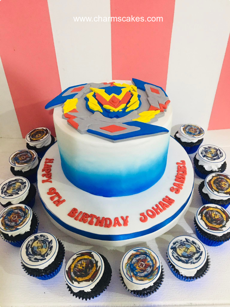 CUSTOM NAME] Beyblade cake topper printable set siap nama untuk kek  birthday | Shopee Malaysia