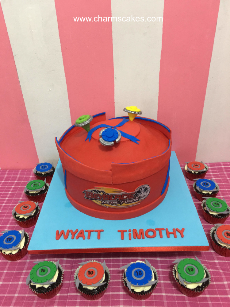 Timothy's Beyblade Custom Cake