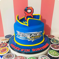 Personalised Printable Beyblade Centerpiece, Beyblade Cake