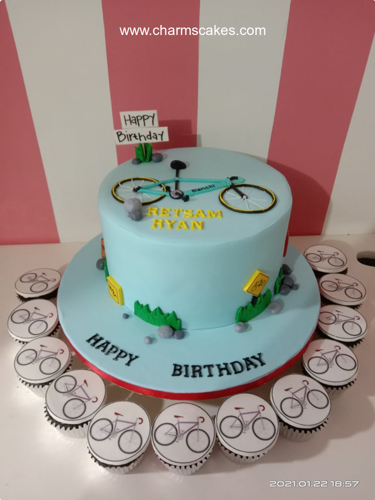 Bike Biker Custom Cake