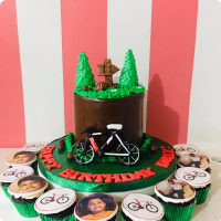 Drix Biker Custom Cake