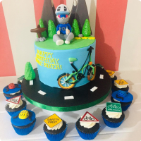 Usec Biker Custom Cake