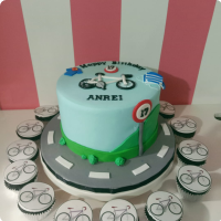 Biker Biker Custom Cake