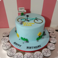 Bike Biker Custom Cake