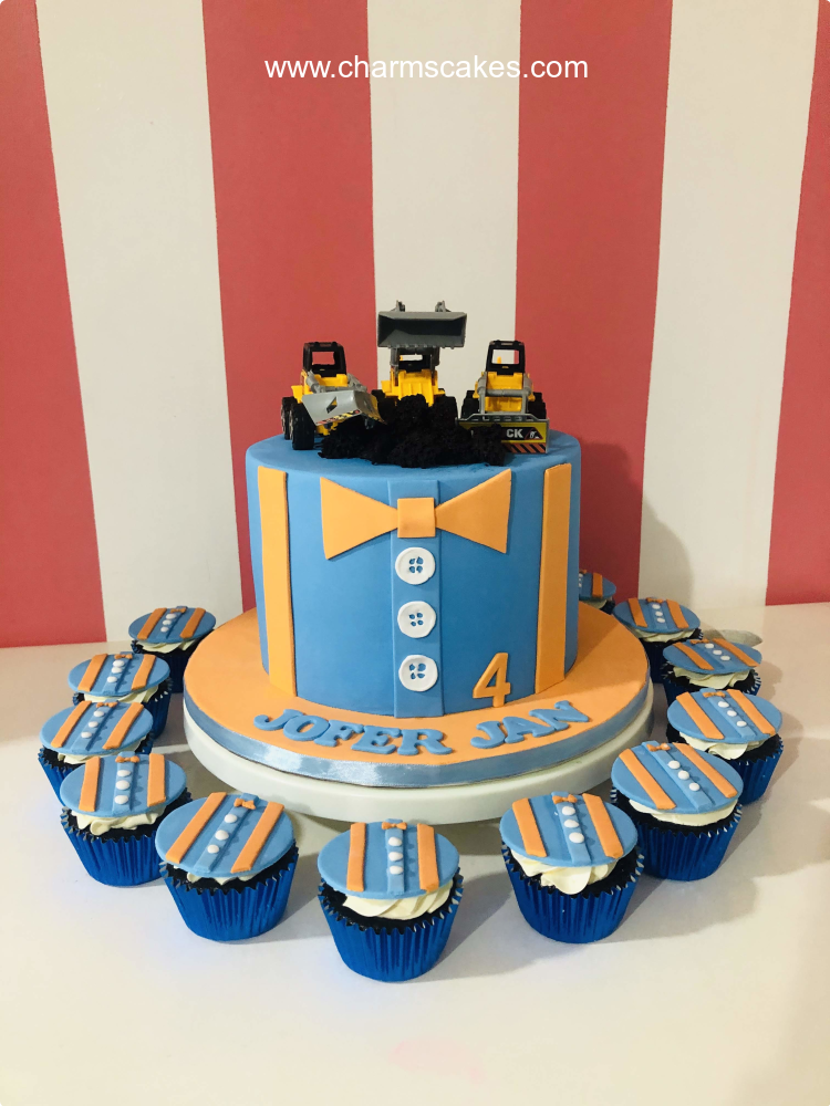 Excavator Blippi Custom Cake