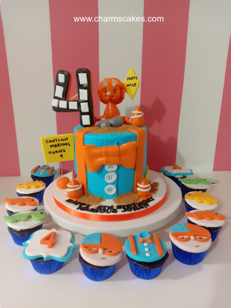 Blippi 4 Blippi Custom Cake