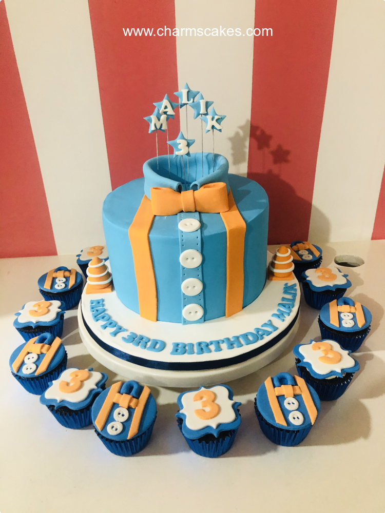 Mal Blippi Custom Cake