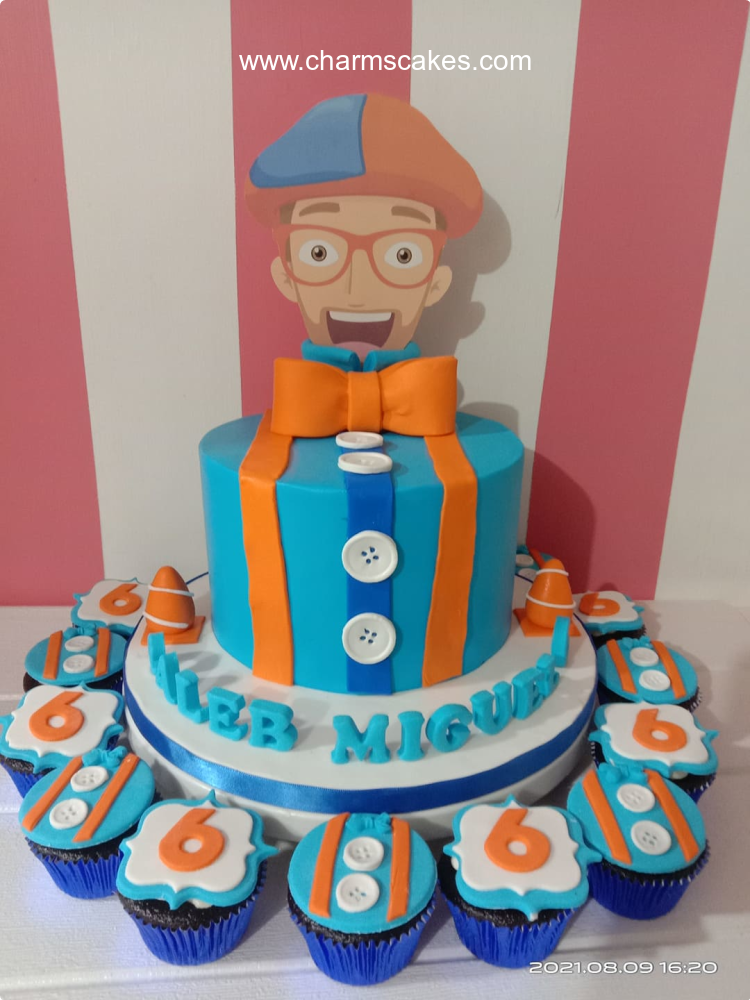 Miguel's Blippi Custom Cake